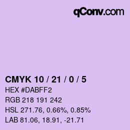 Color code: CMYK 10 / 21 / 0 / 5 | qconv.com