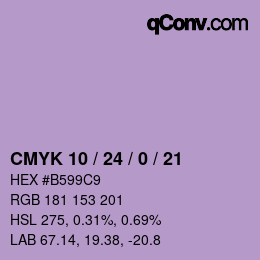 Color code: CMYK 10 / 24 / 0 / 21 | qconv.com