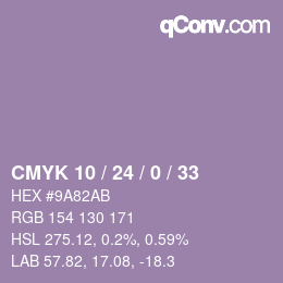 Color code: CMYK 10 / 24 / 0 / 33 | qconv.com