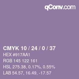 Color code: CMYK 10 / 24 / 0 / 37 | qconv.com