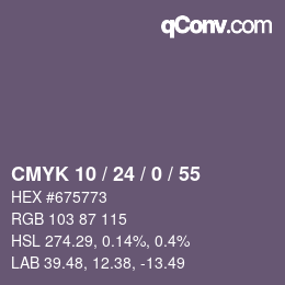 Color code: CMYK 10 / 24 / 0 / 55 | qconv.com