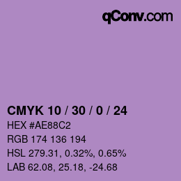 Color code: CMYK 10 / 30 / 0 / 24 | qconv.com