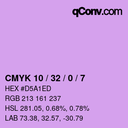 Color code: CMYK 10 / 32 / 0 / 7 | qconv.com