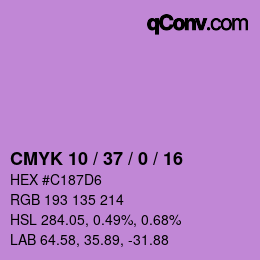 Color code: CMYK 10 / 37 / 0 / 16 | qconv.com