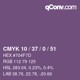 颜色代码: CMYK 10 / 37 / 0 / 51 | qconv.com