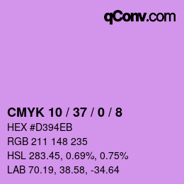 Color code: CMYK 10 / 37 / 0 / 8 | qconv.com