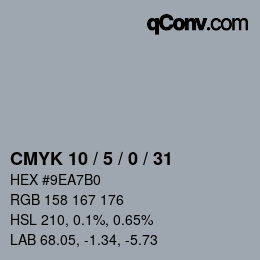 Color code: CMYK 10 / 5 / 0 / 31 | qconv.com