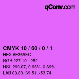 Color code: CMYK 10 / 60 / 0 / 1 | qconv.com