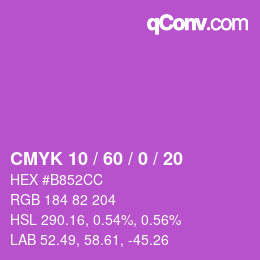 Color code: CMYK 10 / 60 / 0 / 20 | qconv.com