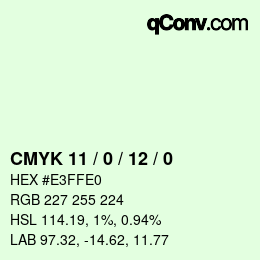 Color code: CMYK 11 / 0 / 12 / 0 | qconv.com