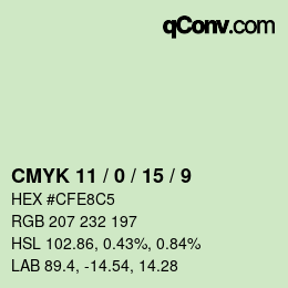 Color code: CMYK 11 / 0 / 15 / 9 | qconv.com