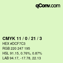 Color code: CMYK 11 / 0 / 21 / 3 | qconv.com