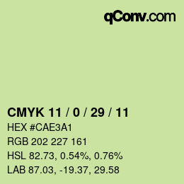 Color code: CMYK 11 / 0 / 29 / 11 | qconv.com
