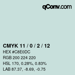Color code: CMYK 11 / 0 / 2 / 12 | qconv.com