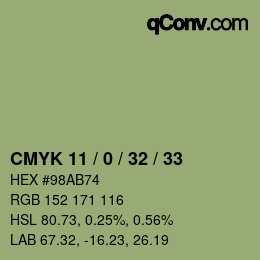 Color code: CMYK 11 / 0 / 32 / 33 | qconv.com