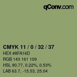 Color code: CMYK 11 / 0 / 32 / 37 | qconv.com