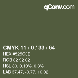 颜色代码: CMYK 11 / 0 / 33 / 64 | qconv.com