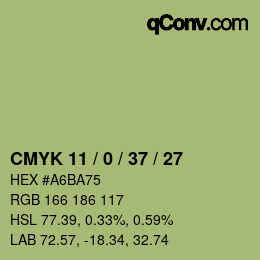 Color code: CMYK 11 / 0 / 37 / 27 | qconv.com