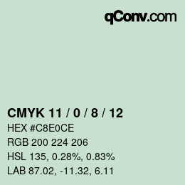 Color code: CMYK 11 / 0 / 8 / 12 | qconv.com
