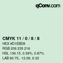 Código de color: CMYK 11 / 0 / 8 / 8 | qconv.com