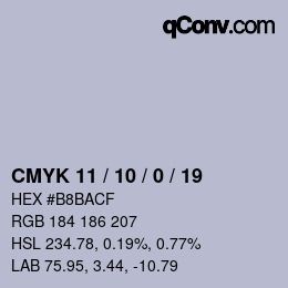 Color code: CMYK 11 / 10 / 0 / 19 | qconv.com