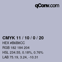 Color code: CMYK 11 / 10 / 0 / 20 | qconv.com