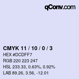 Color code: CMYK 11 / 10 / 0 / 3 | qconv.com