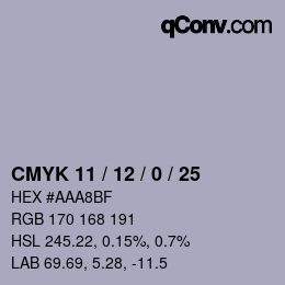 Color code: CMYK 11 / 12 / 0 / 25 | qconv.com