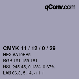 Color code: CMYK 11 / 12 / 0 / 29 | qconv.com