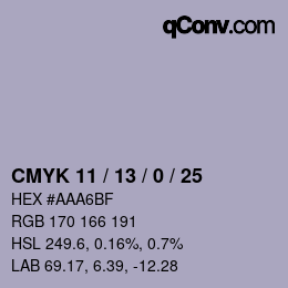 Color code: CMYK 11 / 13 / 0 / 25 | qconv.com