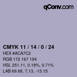 Color code: CMYK 11 / 14 / 0 / 24 | qconv.com