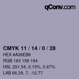 Color code: CMYK 11 / 14 / 0 / 28 | qconv.com