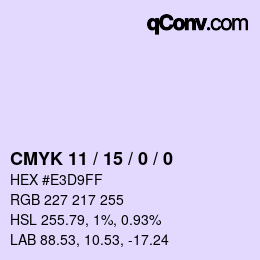 Color code: CMYK 11 / 15 / 0 / 0 | qconv.com