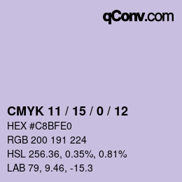 Color code: CMYK 11 / 15 / 0 / 12 | qconv.com