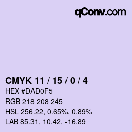 Color code: CMYK 11 / 15 / 0 / 4 | qconv.com