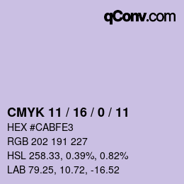 Color code: CMYK 11 / 16 / 0 / 11 | qconv.com