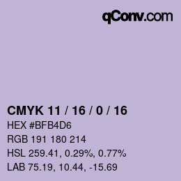 Color code: CMYK 11 / 16 / 0 / 16 | qconv.com