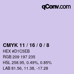 Color code: CMYK 11 / 16 / 0 / 8 | qconv.com