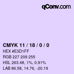 Color code: CMYK 11 / 18 / 0 / 0 | qconv.com