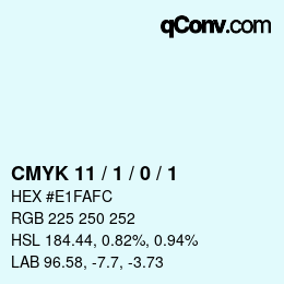 Color code: CMYK 11 / 1 / 0 / 1 | qconv.com