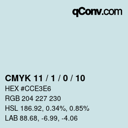 Color code: CMYK 11 / 1 / 0 / 10 | qconv.com