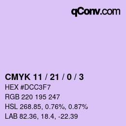 Color code: CMYK 11 / 21 / 0 / 3 | qconv.com