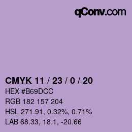 Color code: CMYK 11 / 23 / 0 / 20 | qconv.com