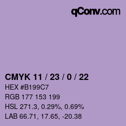 Color code: CMYK 11 / 23 / 0 / 22 | qconv.com