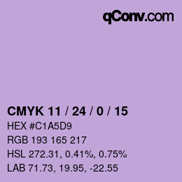 Color code: CMYK 11 / 24 / 0 / 15 | qconv.com