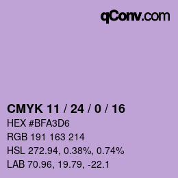 カラーコード: CMYK 11 / 24 / 0 / 16 | qconv.com