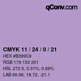 Color code: CMYK 11 / 24 / 0 / 21 | qconv.com