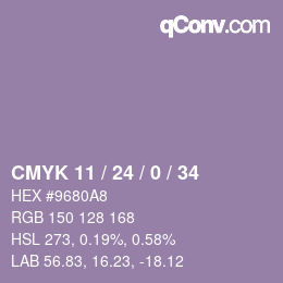 Color code: CMYK 11 / 24 / 0 / 34 | qconv.com