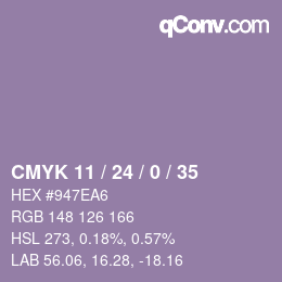 Color code: CMYK 11 / 24 / 0 / 35 | qconv.com