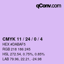 カラーコード: CMYK 11 / 24 / 0 / 4 | qconv.com